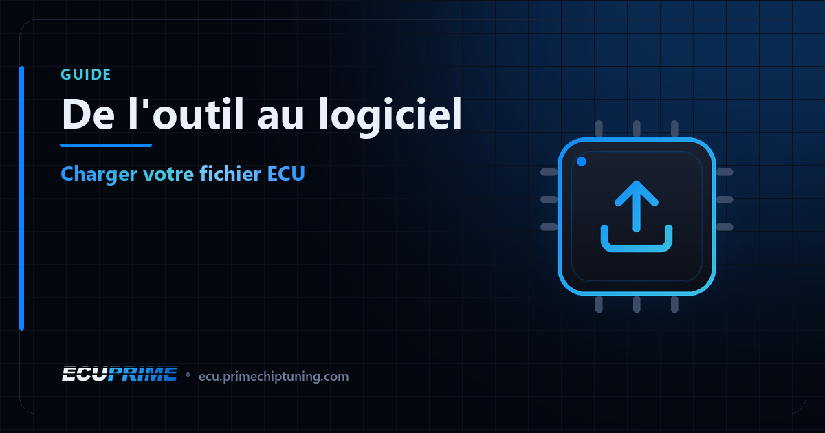 Couverture du guide : charger dans le logiciel en ligne un fichier ECU lu avec un outil de lecture