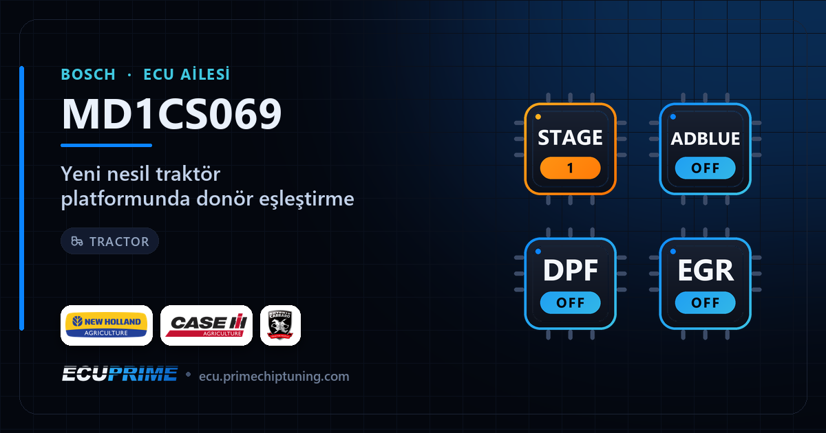 Couverture du blog EcuPrime : Bosch MD1CS069 — appariement de donneurs sur la nouvelle plateforme tracteur